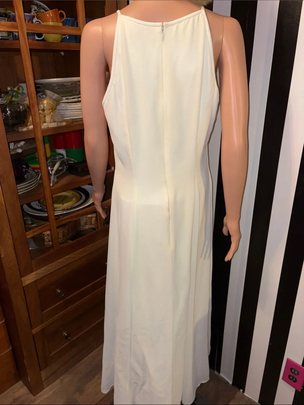 Scott McClintock Millenium 2000  Sleeveless Maxi Wedding Gown Embroidered Dress